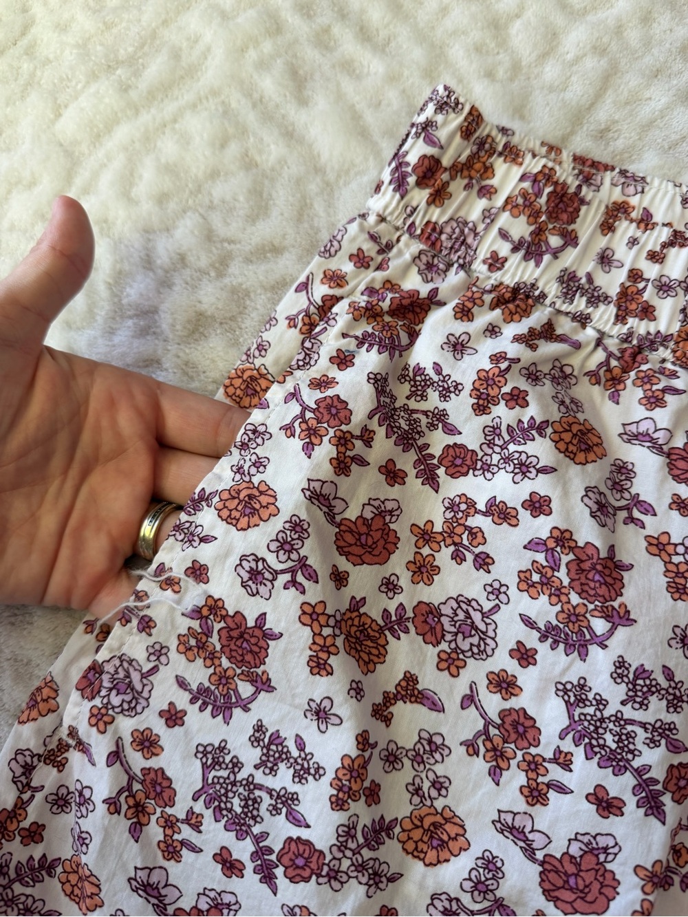 J.Crew Women’s 3X Floral 100% Cotton Poplin Boxer Shorts Cottagecore Boho - Picture 5 of 10